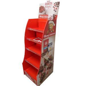 Exibição de papelão andar em pé